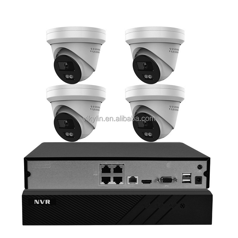 OEM Hik vision 5MP Smart Hybrid Light IR ColorVu 8mp 4K Dome Cctv Set Home Security Cctv Camera System