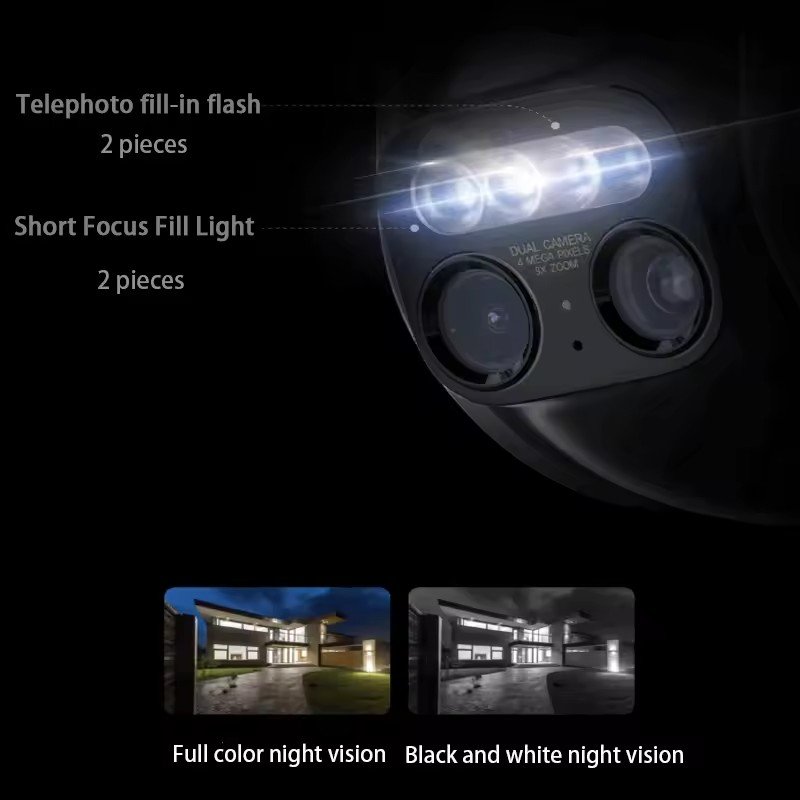 Xiaomi Mijia for Outdoor Camera CW700S Security Camera 4 Megapixel 9x Zoom Full Color Night Vision Smart Home Xiaomi