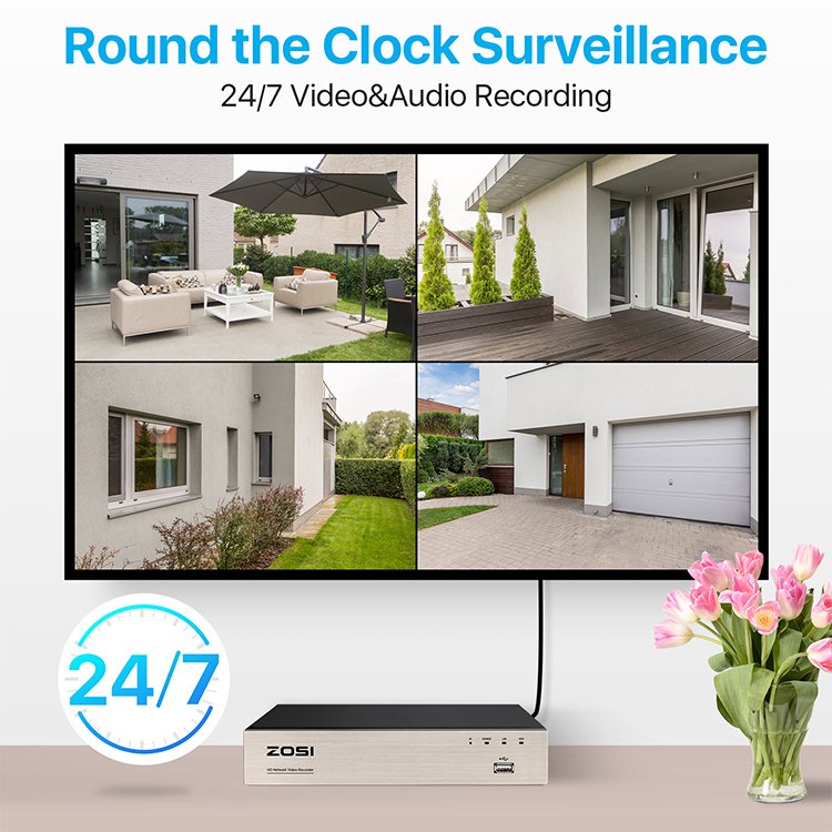 8channel surveillance camera system poe cctv system 5mp IP camera 8mp NVR kit camera