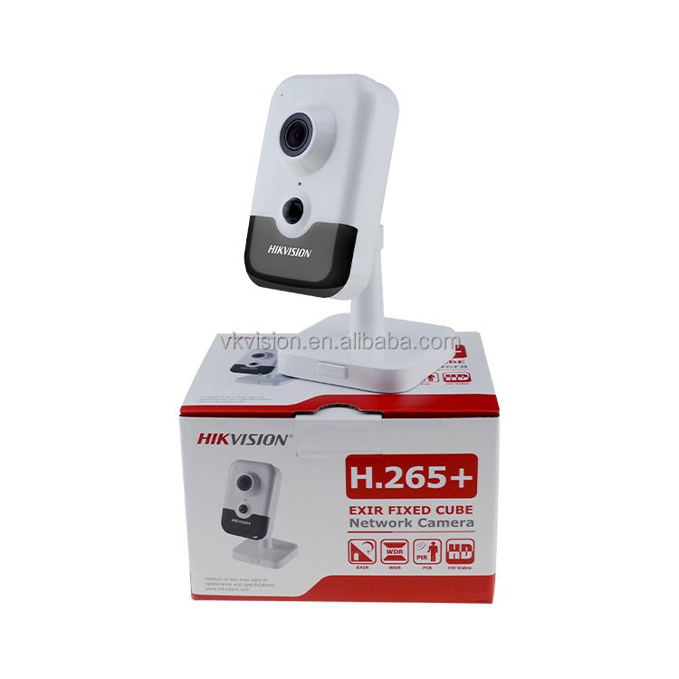 Original Hik 4MP AcuSense Two way audio Fixed Cube Network Camera DS-2CD2446G2-I