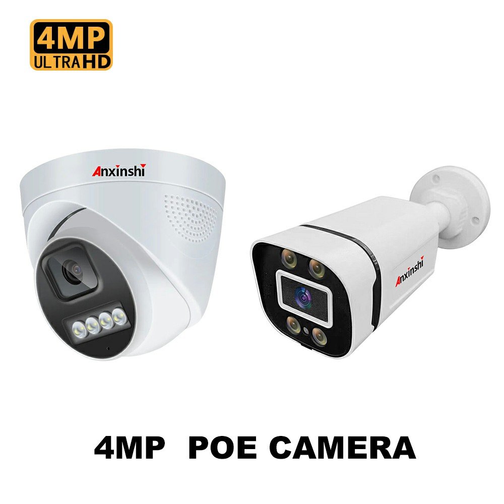 Anxinshi Promotions Hot Sale 16CH POE NVR Network Mini 4MP CCTV IP Video Nvr Kit H.265 Security Camera Surveillance System