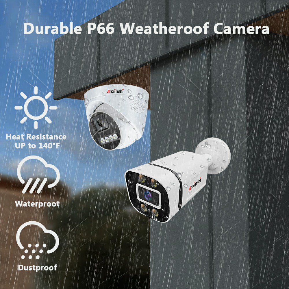 Anxinshi Promotions Hot Sale 16CH POE NVR Network Mini 4MP CCTV IP Video Nvr Kit H.265 Security Camera Surveillance System