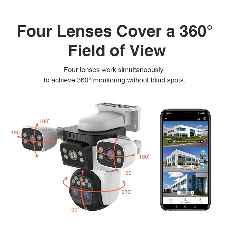 Vstarcam CS621ZS HD WIFI OEM ODM wifi Camera Waterproof Security System Wireless PTZ Floodlight Solar CCTV Camera