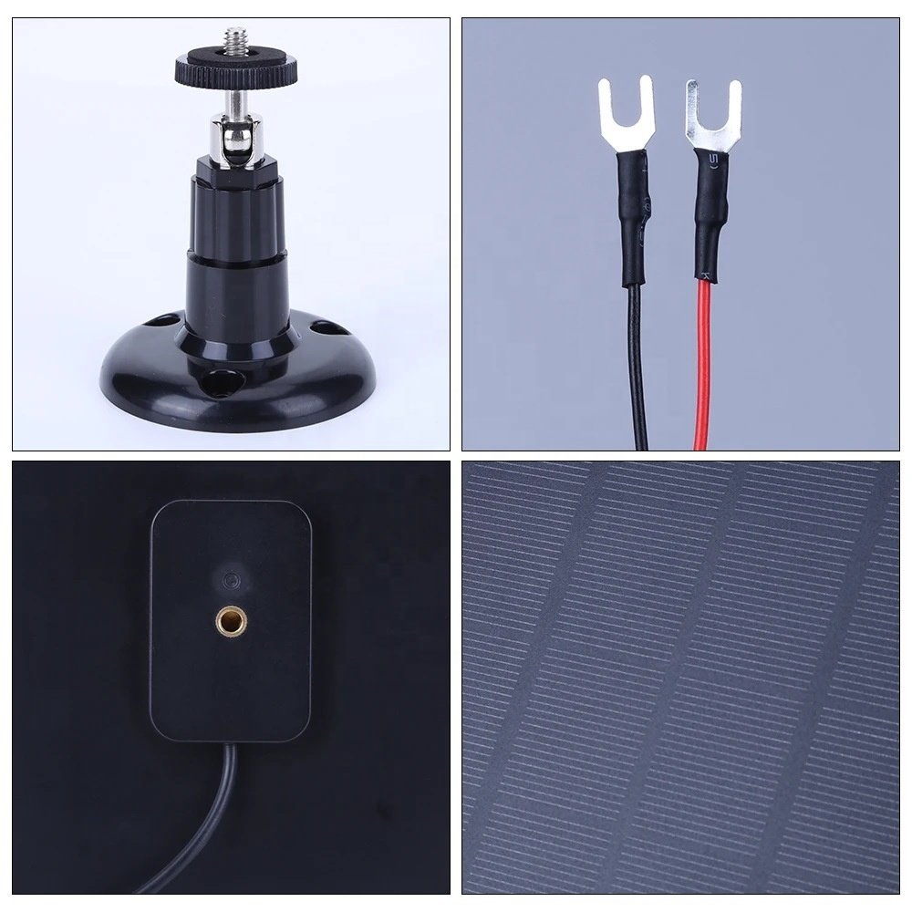4W Solar Panel Charger for Surveillance CCTV Camera U-Ring Video Doorbell 4/3/Plus/2 Solar System