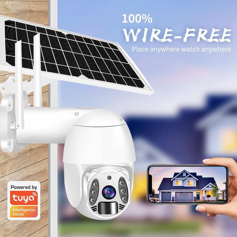 Outdoor Solar Camera 4G SIM Card Wireless Security 1080P HD Solar Panel Battery CCTV Video Surveillance Smart Home PIR Alarm