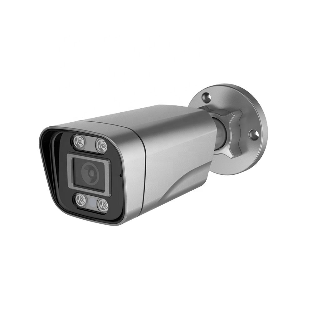 2PCS metal housing IP66 bullet PoE IP camera + 2PCS plastic housing indoor turret PoE IP camera combo PoE NVR kit