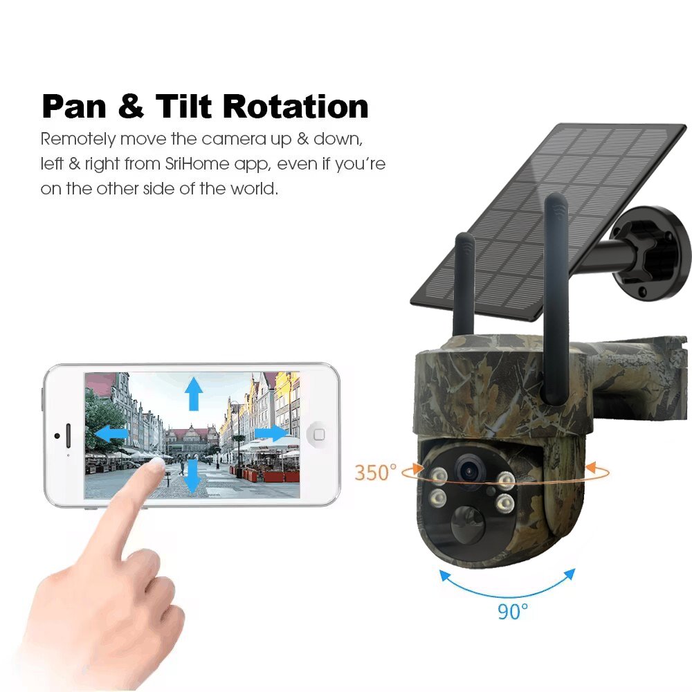 Tuya Solar camouflage CCTV Solar 4G Camera With Sim Card Outdoor Colorful Night Vision Recording Security Solar CCTV 4G Camera