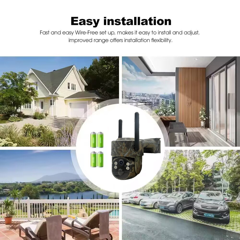 Tuya Solar camouflage CCTV Solar 4G Camera With Sim Card Outdoor Colorful Night Vision Recording Security Solar CCTV 4G Camera