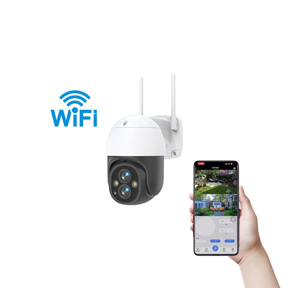 Optical Zoom Camera Wifi 1080P Security Surveillance Linkage Floodlight Hot Sale Panoramic 10X Motion Detection Camera CMOS