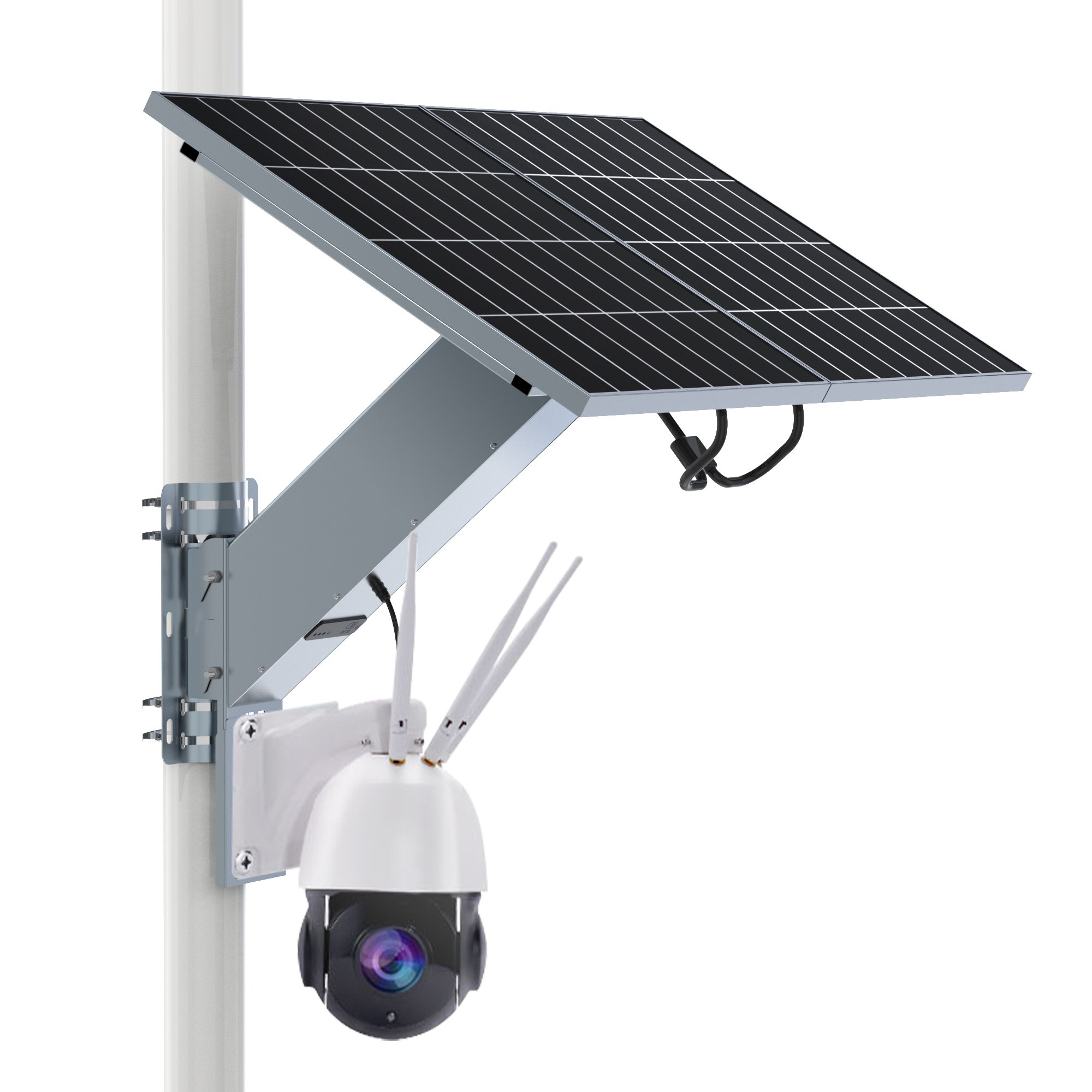 TecDeft Factory private model products camera solar powered PTZ waterproof wireless 4g sim card solar power system with battery