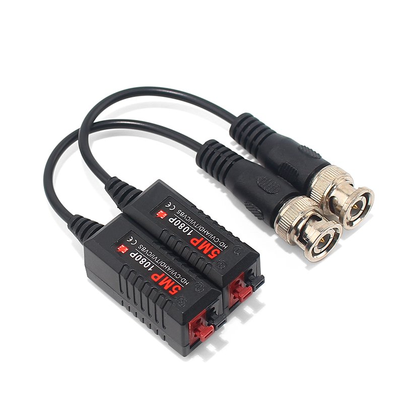 Ground Loop Isolator Passive HD BNC Transceiver Transmitter UTP-Video-Balun-AHD-HDCVI-HDTVI UTP 1ch Precio Pasive Video Balun