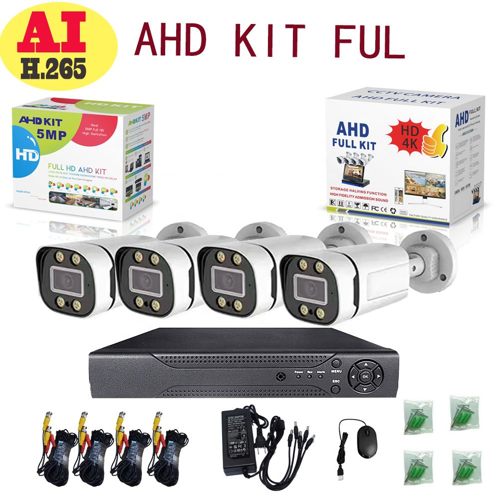 HD Wi-Fi Security Camera System Outdoor Waterproof Surveillance Video Recorder Monitoring Kit Home Security cameras ip camera