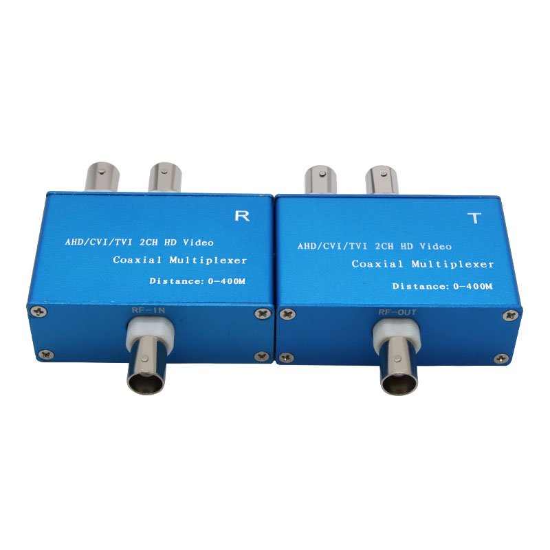 Coaxial HD Video Multiplexer AHD/CVI/TVI 2-Channel Monitor BNC Monitor Transmission 400M