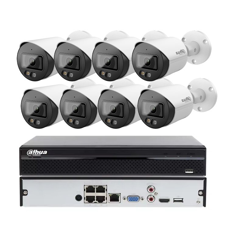Original Dahua 8ch 4 channel 16ch POE NVR 4MP 8MP 5mp 6mp Bullet Dome HD Motion Detection Security Camera System