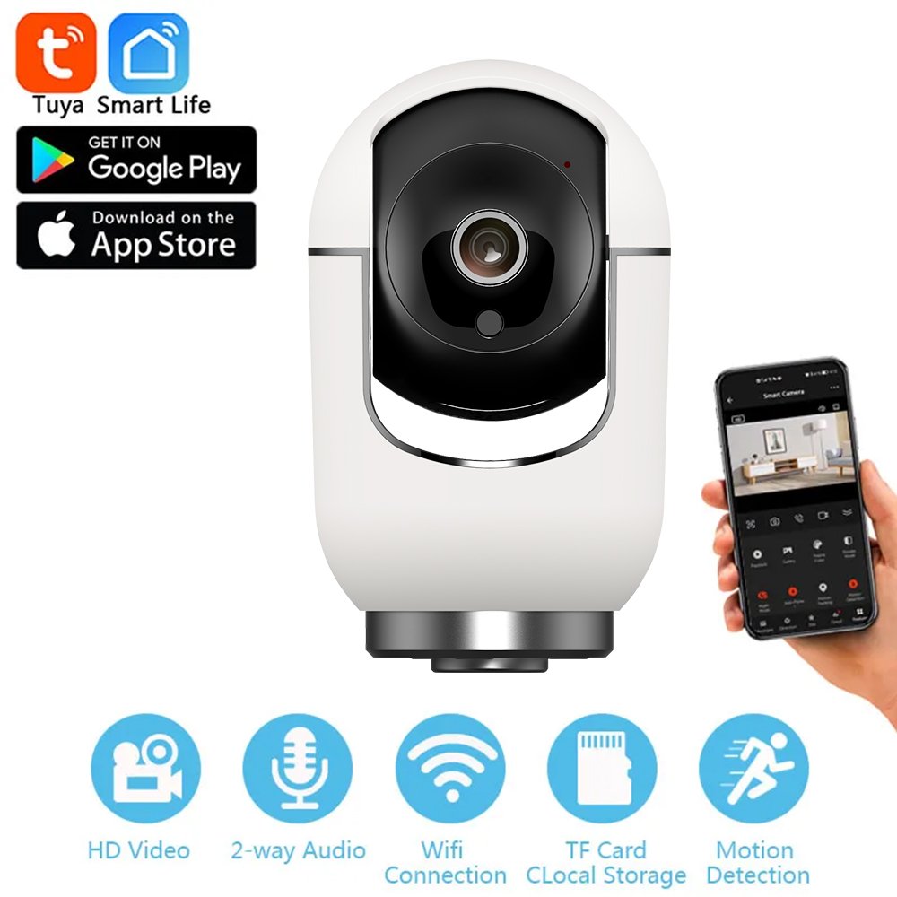 Home Security IP Camera Support Intelligent Auto- Tracking Video Camera Tuya Indoor WiFi PT Indoor Camera