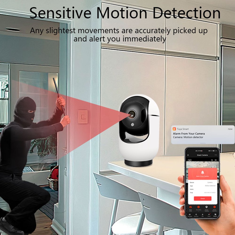 Home Security IP Camera Support Intelligent Auto- Tracking Video Camera Tuya Indoor WiFi PT Indoor Camera