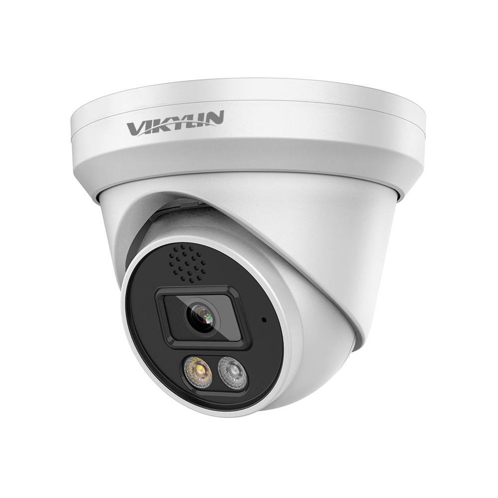 Colorvu Dual Light Audio IP POE Camera IP66 WDR 4MP/5MP/6MP Full Color IR Turret cctv Security Camera Dome Network Camera