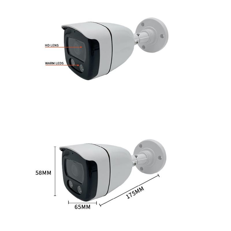 4channel 3 megapixel audio color night vision camera Outdoor Home DVR Kit Cctv Webcam System 4k