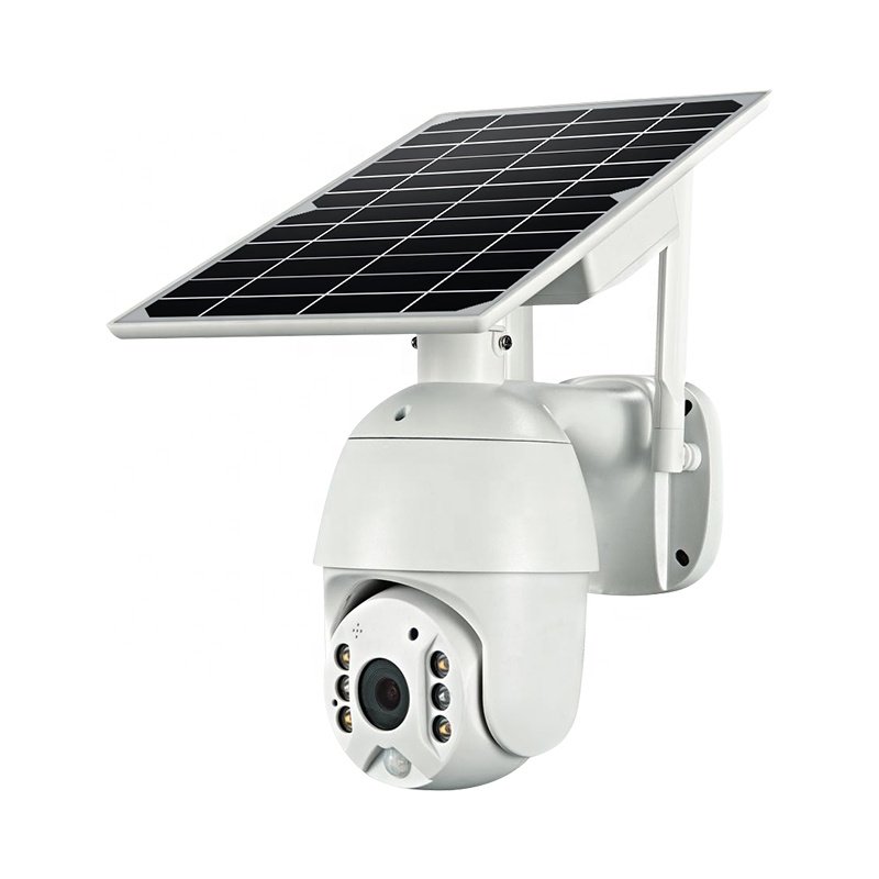 Solar Surveillance IP Cameras PTZ with Solar Panel Motion Detection Wireless Wifi Waterproof IP66 Remote Viewing HD1080P Smart