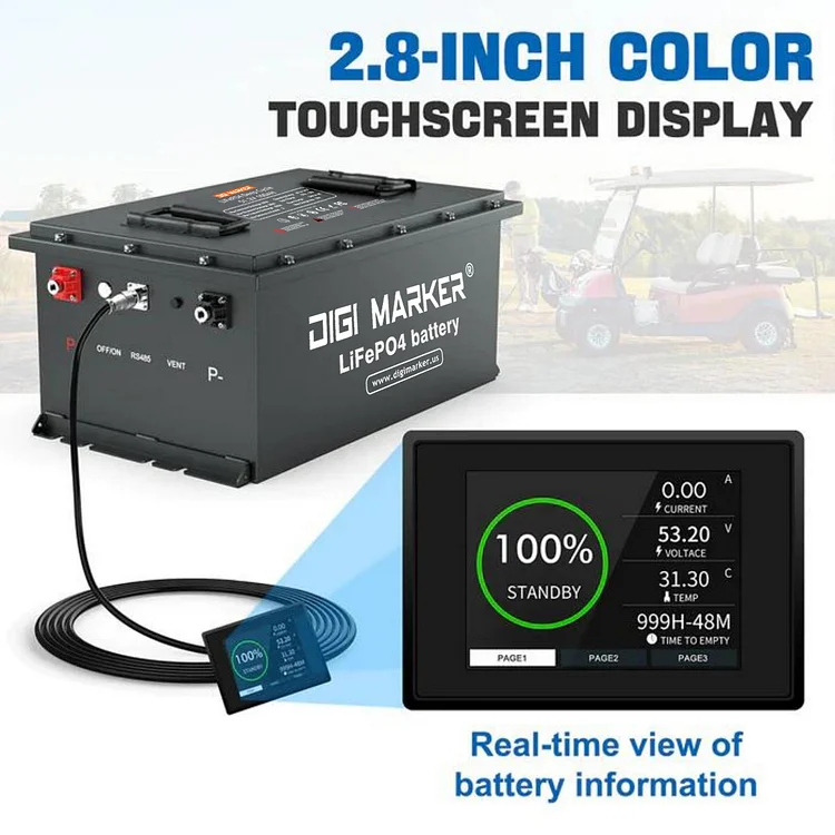 36v 48v 72v LIFEPO4 Battery 100Ah 105Ah Lithium iron Batteries Solar energy storage system RV cart EV Boat