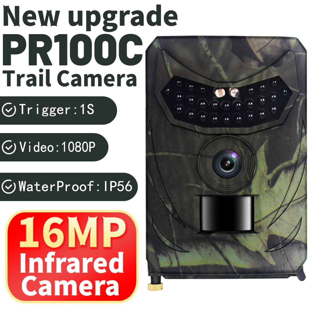 12MP 1080P Animal Observation Surveillance Cams Wild Game Trail Camera Wildlife Night Hunting Cameras