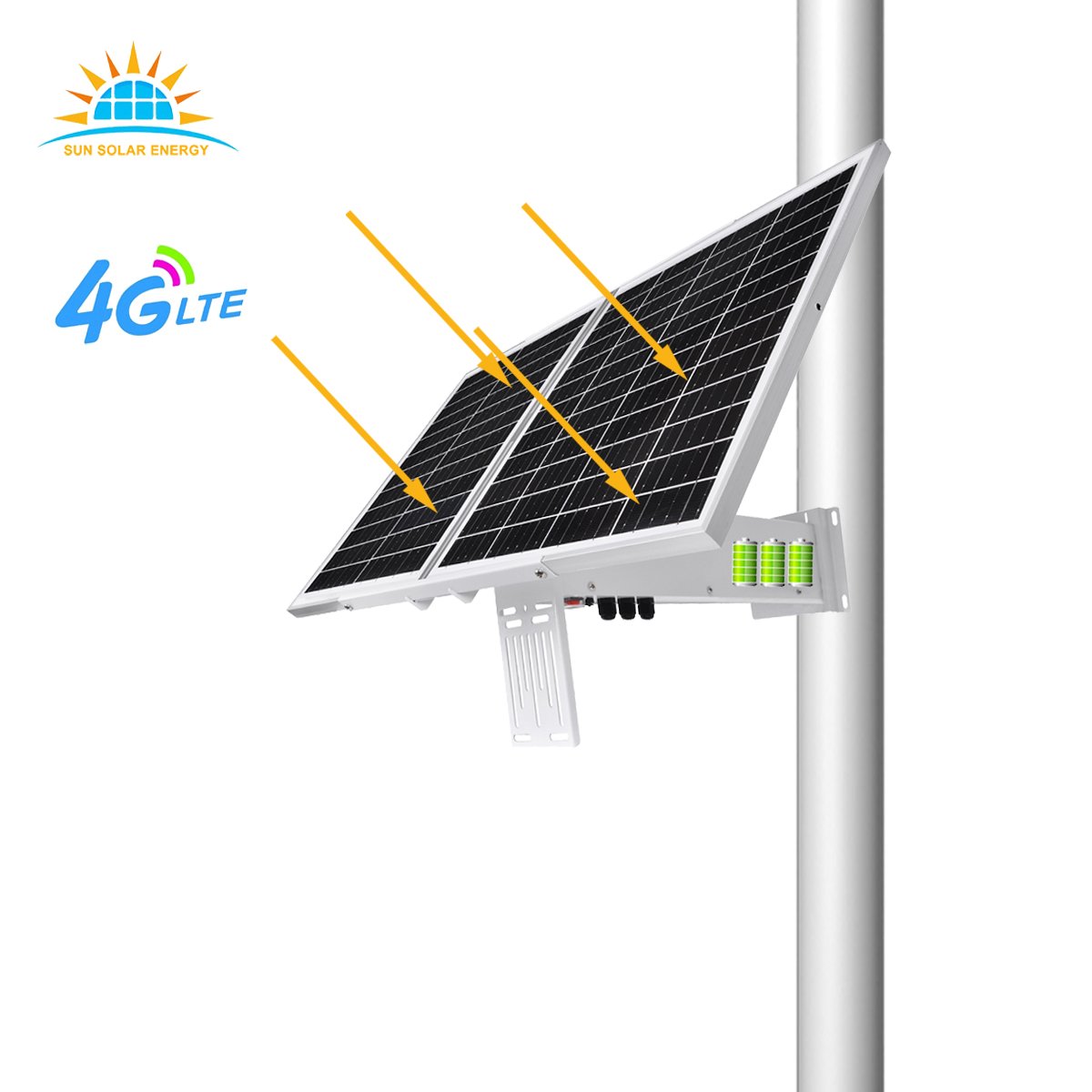 Amazing 24H recording video Outdoor 60W 30AH Ip Wireless Security Ai CCTV Solar Powered Wifi Ptz Surveillance Solar Wifi camera
