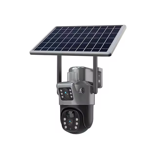 4g Sim Card/Wifi Surveillance Solar Cameras Wireless Home Security Network Cctv System Outdoor Dual Lens Wifi Ip Camera