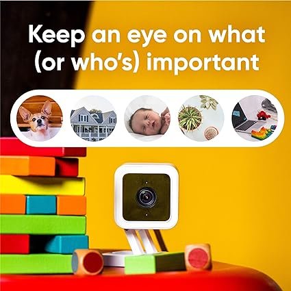 Wakiya Color Night Vision,Wired 1080p HD Indoor/Outdoor Video Camera, 2-Way Audio, Works with Alexa, Google Assistant, and IFTTT