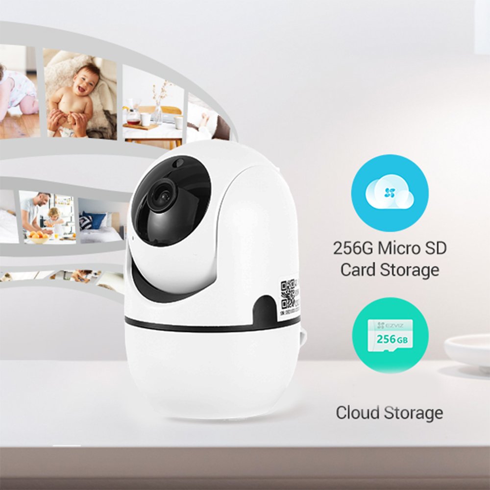 2MP Two-Way Audio Indoor Human Detection 2.4G WiFi Smart Surveillance Security Cameras for Pet Baby Monitor