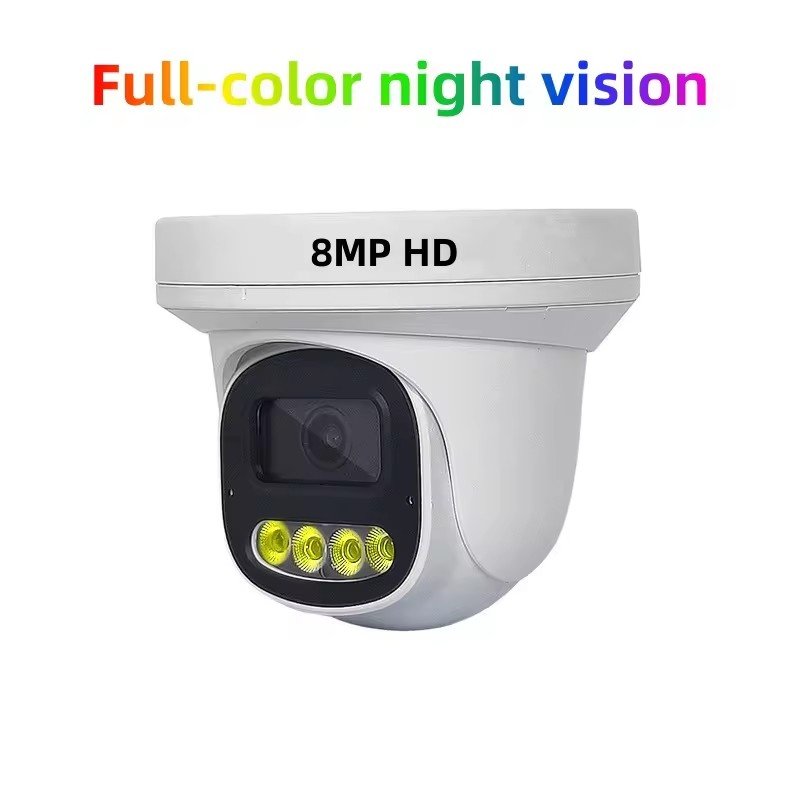 Jianvision 24hours video and audio monitoring surveillance indoor full color security dome POE IP cctv camera full set price