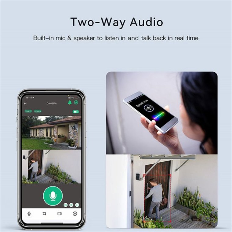 Rscamtom 4K 4G WiFi Camera for Home Security Surveillance 4X 10X Zoom Wireless Outdoor Camera for Commercial Security System