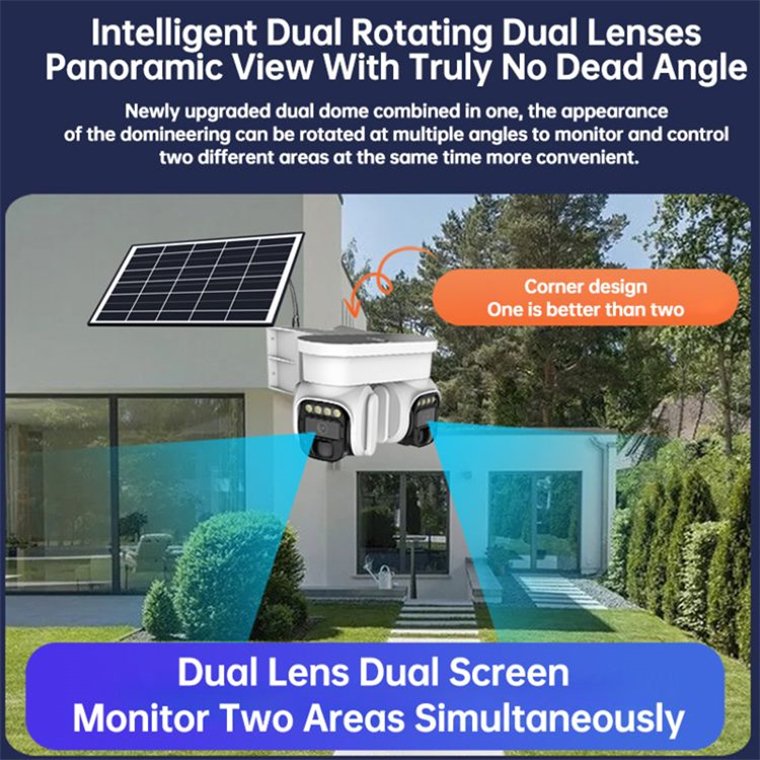 Rscamtom 4K HD Outdoor Security Solar Powered Surveillance for Schools and Educational Institutions