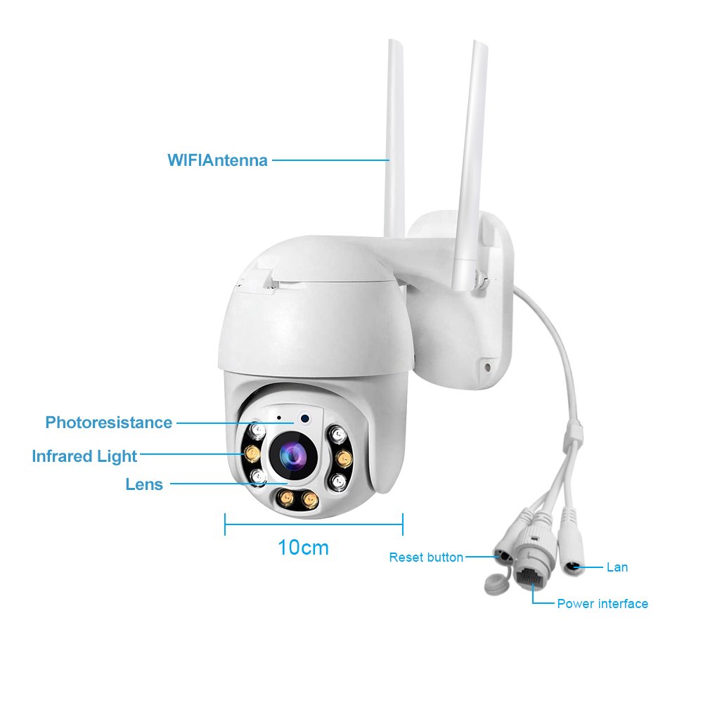 Hot Selling A8 Outdoor Wireless Security CCTV Camera Auto Tracking PTZ IP Camera De Surveillance Smart Human Detection