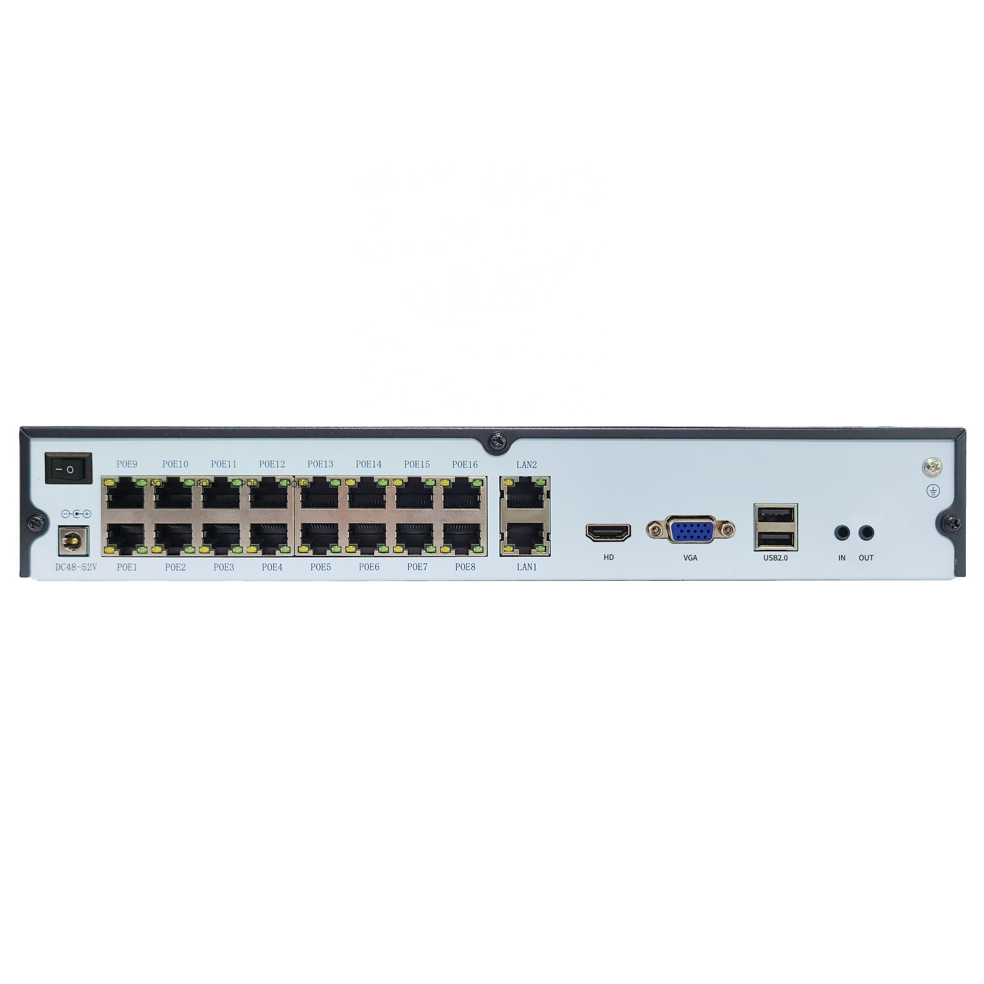 Mini 1U 4CH 4K 8MP PoE P2P NVR for home, shop, office, bar, supermarket, clinic, hotel, restaurant, hospital and so on
