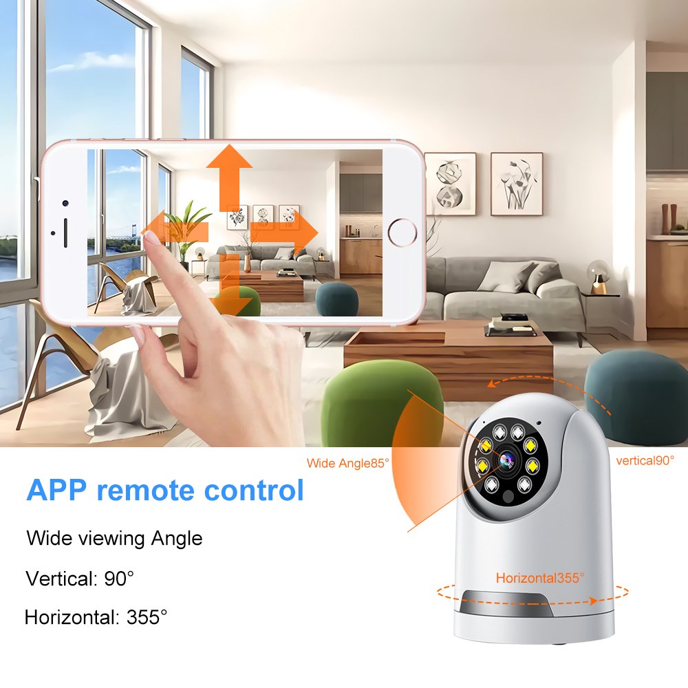 V380 Surveillance HD Wireless Home Security Camera 360 WIFI Audio Night Vision Cloud CCTV Camera