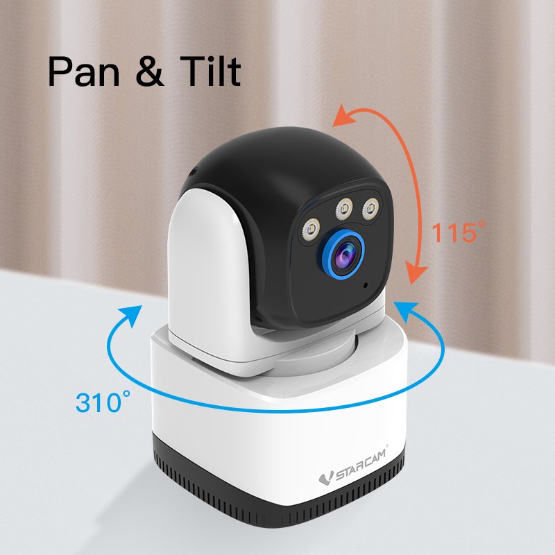 4MP Home CCTV Security Camera System Indoor Wireless WiFi Network Camera Full Color Night Vision CMOS Sensor NVR SD Card Cloud