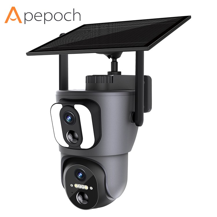Ubox 6MP home security camera system wireless wifi solar camera de surveillance full hd AI humanoid detection alarm 2.4GHz