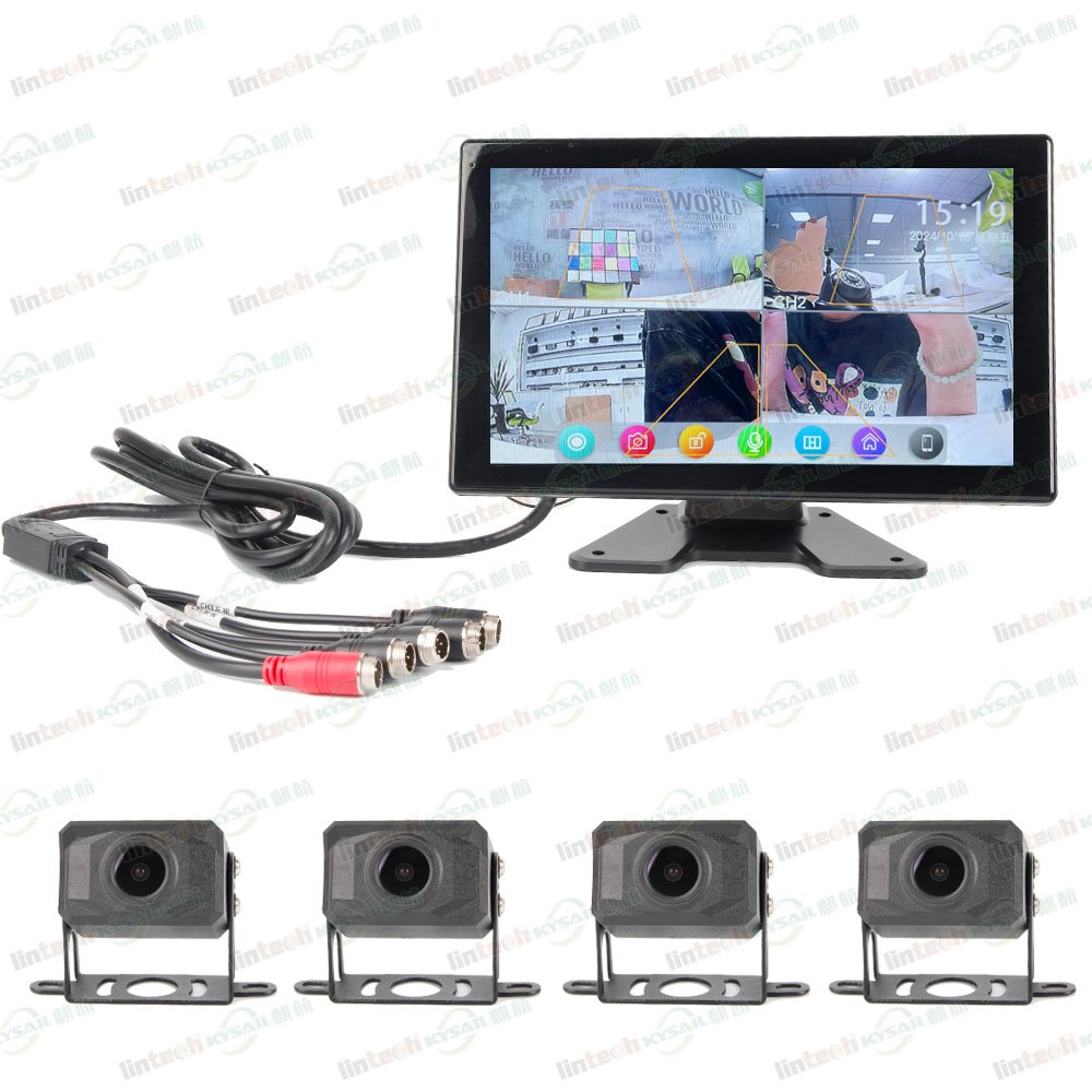 360 Degree Surround View Surveillance Camera System With Front And Rear Left And Right Camera Parking All Vehicles