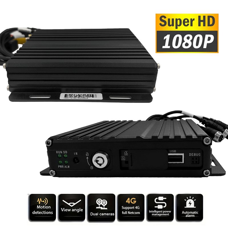 Digital Video Recorder 4 Channel Mobile Dvr Car Video Recorder Truck SD Card 4CH MDVR Surveillance Product