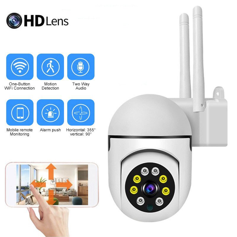 2024 New Home Outdoor Surveillance Smart Camera Color HD Night Vision Security Wireless Surveillance Factory