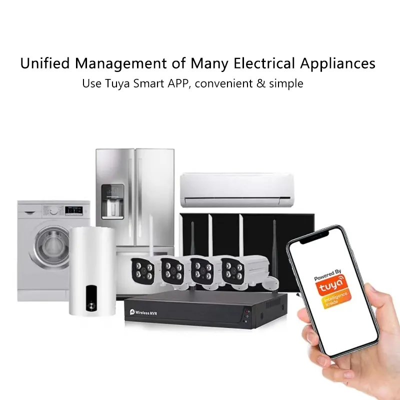 tuya wifi kit 8ch 2mp Wireless NVR Kit Security System Camera surveillance camera CCTV IP camera
