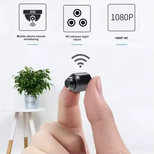 Jortan 1080p Full HD Portable Mini WiFi wireless IP Camera Night Vision Remote monitor with TF card Loop video