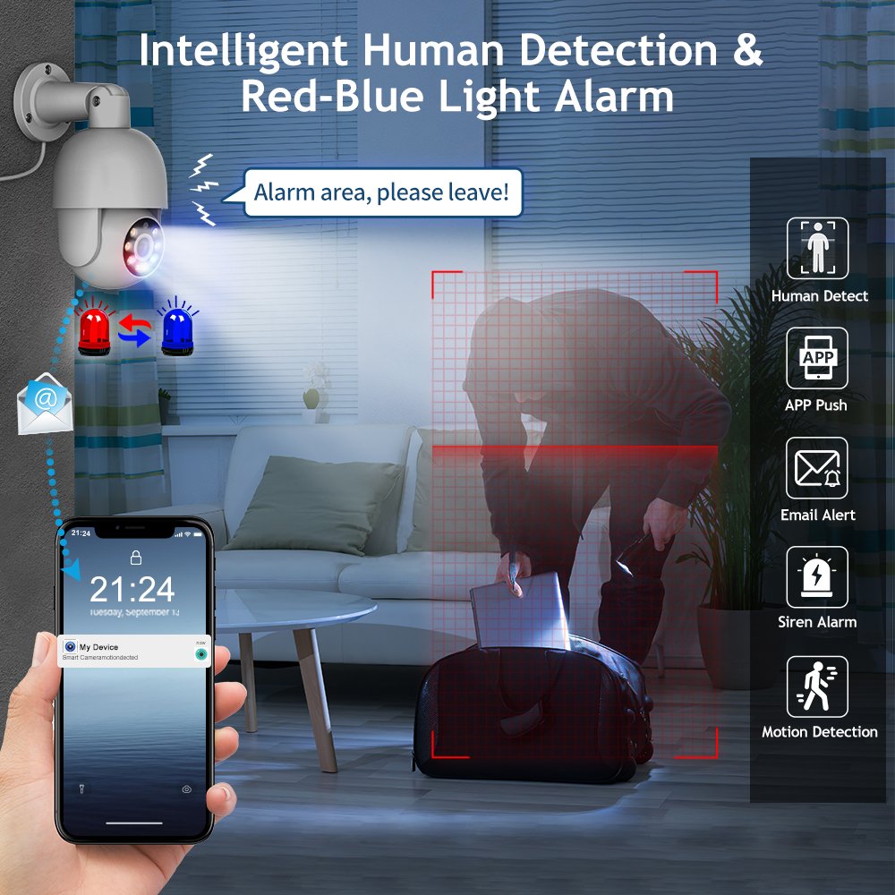 Human Detection 8ch 3mp 5mp Ai Human Outdoor Camera Kit Surveillance Nvr Camera System
