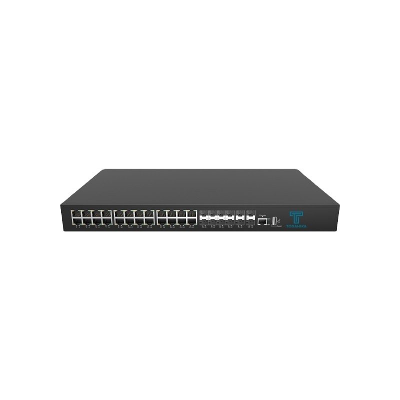 CE EAC Rack-mount 4 x 1G 2.5G 10G SFP+ 8 x Gigabit Combo 16 x Gigabit SFP Layer3 Managed Ethernet Switch