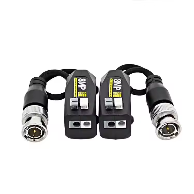 Surveillance Accessories HD 8MP video balun BNC to RJ45 connection for CCTV camera