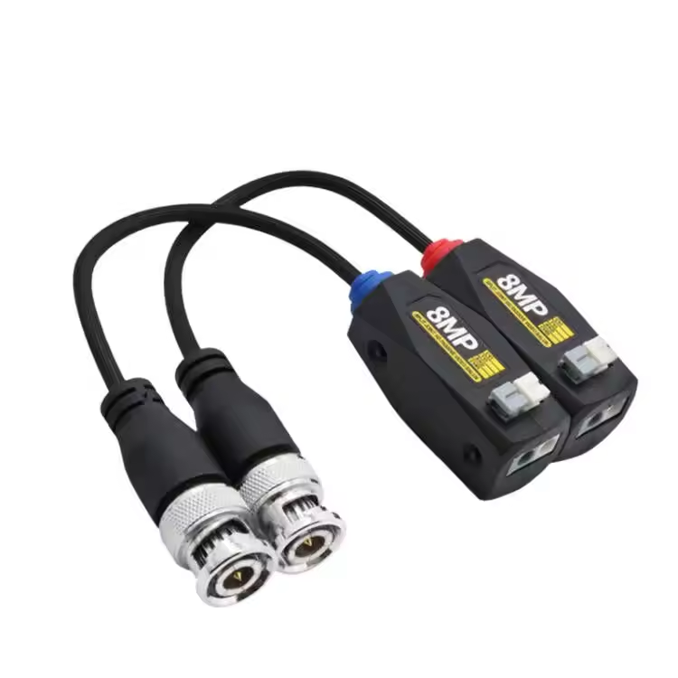 Surveillance Accessories HD 8MP video balun BNC to RJ45 connection for CCTV camera