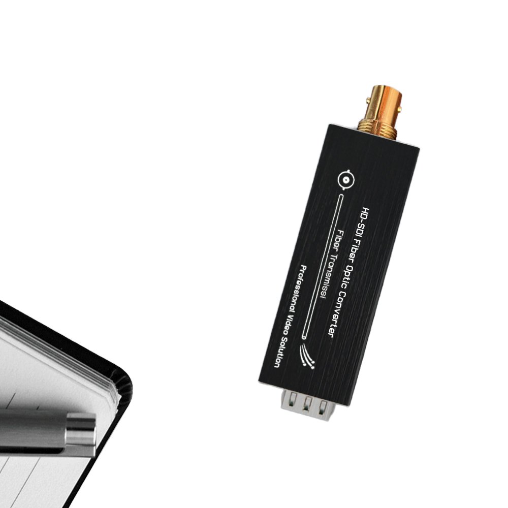 Mini HD-SDI to Fiber Optic Equipment MMF LC Fiber Converter with 550 M Simplex Fiber Optic Equipment