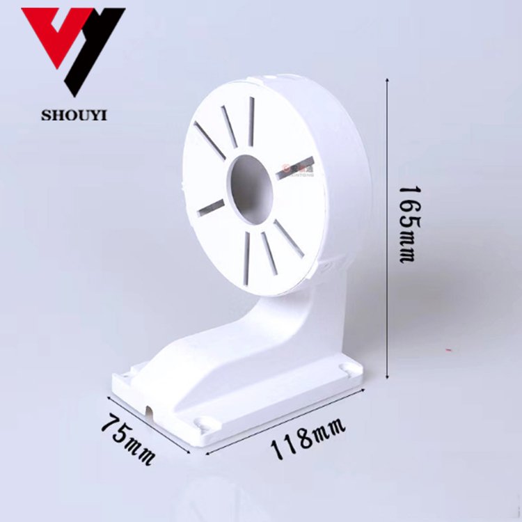 1258zj Wall Mounted Bracket Holder Universal Plastic White Surveillance Camera System with Monitor Plastic Box for Monitoring