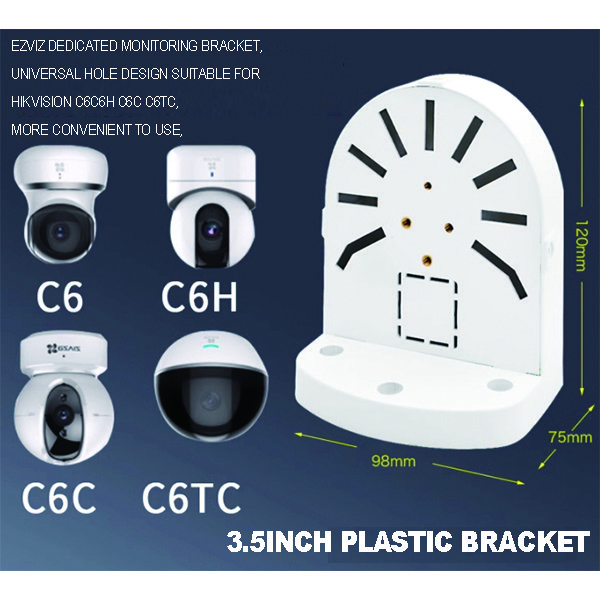indoor Plastic cable bracket cctv junction box surveillance accessory for dome camera mounting