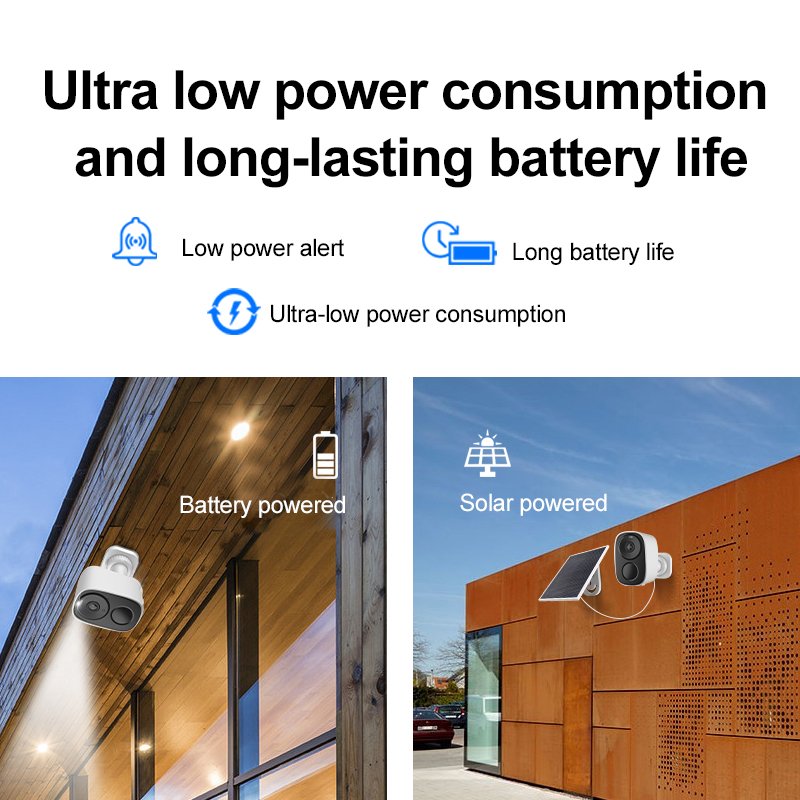 Remote Control Okam Pro App PIR Network IP camera Solar Cctv WiFi Security Camera IP66 360 Degree Outdoor Security Camera